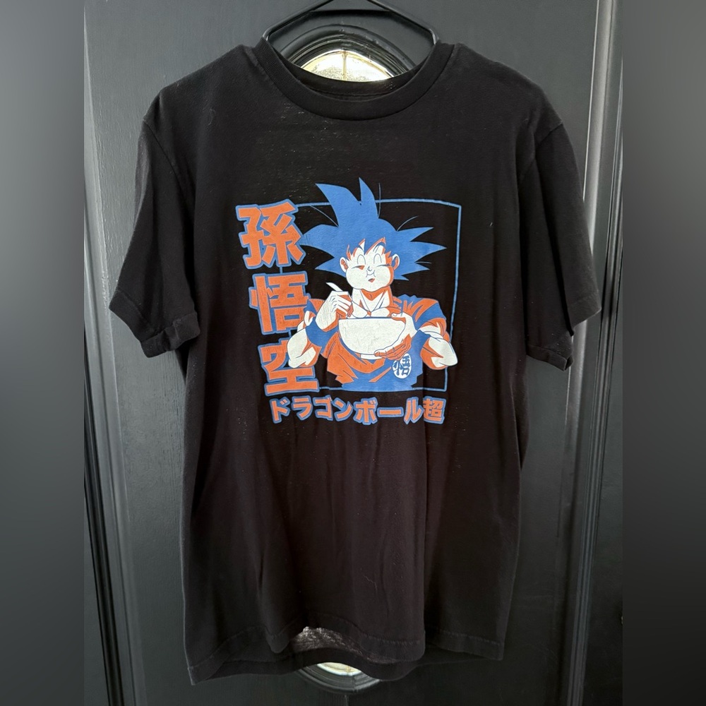 Goku Eating Shirt Black Dragon Ball Super Dragon Ball Z Men Size Medium